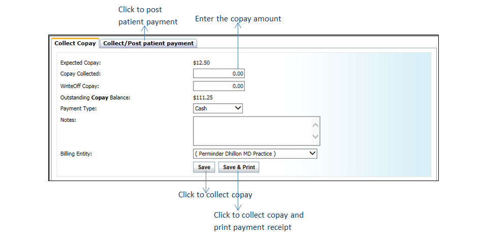 Collecting A Patient Copay