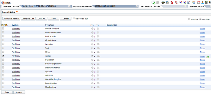 code coverage — ros-i quality assurance ... How To Record Review of Systems (ROS)